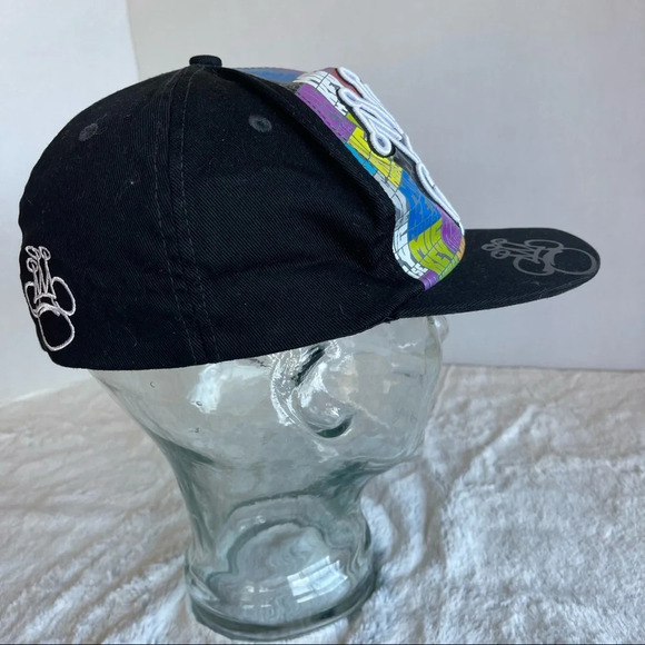 Disney Parks Mickey Mouse Graffiti Street Wear Hip Hop Cotton Elastic Hat Adult - Picture 5 of 13
